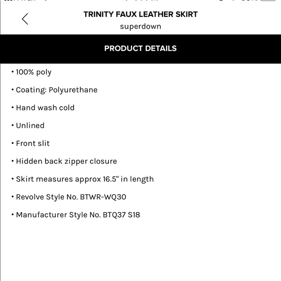 superdown Red Mini Skirt - Picture 3 of 4